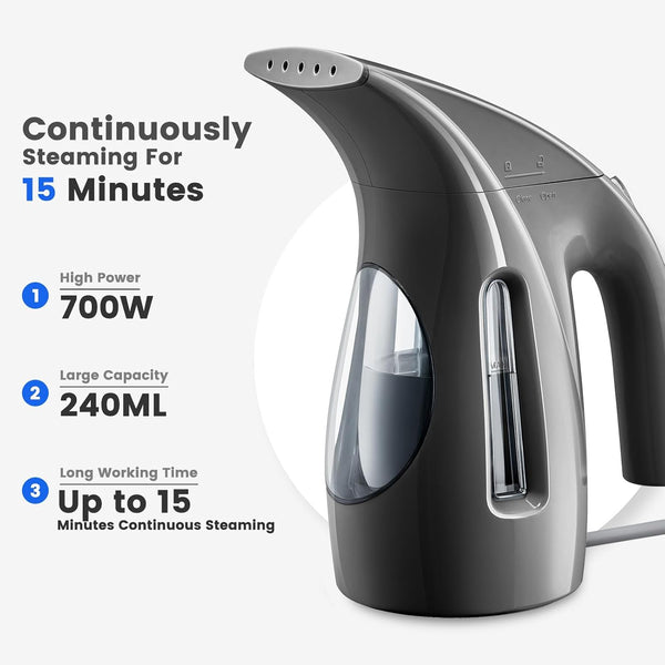 HiLIFE HL7 Handheld Clothes Steamer, Quick Heat-up, Compact for Travel & Home