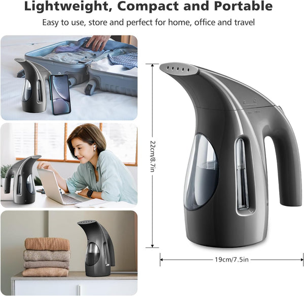 HiLIFE HL7 Handheld Clothes Steamer, Quick Heat-up, Compact for Travel & Home
